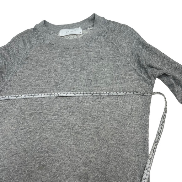 Iro Grey Distressed Lightweight Crew Neck Sweatshirt Size S - Picture 10 of 11